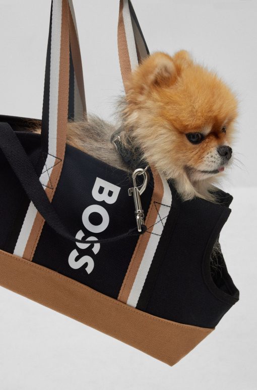 Hugo Boss Dog Accessories-Logo cotton-canvas tote bag for dogs-boss store near me - Image 2