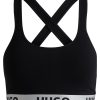 Hugo Boss Underwear, Pajamas, and Socks-Two-pack of stretch-cotton bralettes with logo bands-hugo boss near me 3