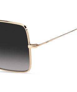 Hugo Boss Eyewear-Gold-tone sunglasses with black end-tips-hugo boss store near me 2