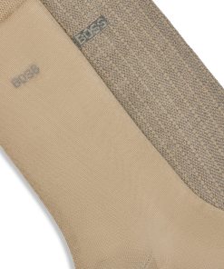 Hugo Boss Socks-Two-pack of socks in mercerized cotton-boss hugo 2