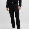 Hugo Boss Pants-Slim-fit trousers in pinstripe stretch fabric-boss hugo 4