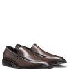 Hugo Boss Business Shoes-Burnished-leather Derby shoes with stitch details-hugo boss store 4