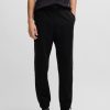 Hugo Boss Sweatshirts and Jogging Pants-Cotton tracksuit bottoms with Double B monogram-hugo boss near me 4