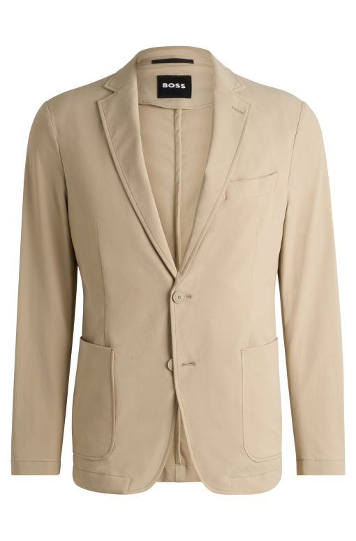 Hugo Boss Sport Coats-Slim-fit suit jacket in travel-friendly stretch softshell-hugo