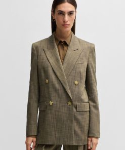 Hugo Boss Tailored Jackets-Regular-fit double-breasted blazer-boss hugo