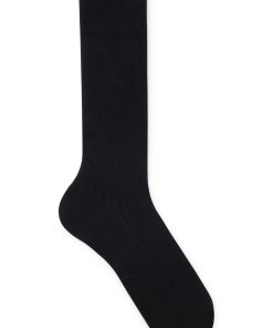 Hugo Boss Socks-Regular-length socks with embroidered Double B monogram-hugoboss