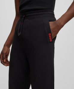 Hugo Boss Sweatshirts and Jogging Pants-Cotton-terry tracksuit bottoms with logo detail-boss store near me 2