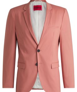 Hugo Boss Sport Coats-Extra-slim-fit jacket in paper-touch stretch cotton-hugo boss sale 2