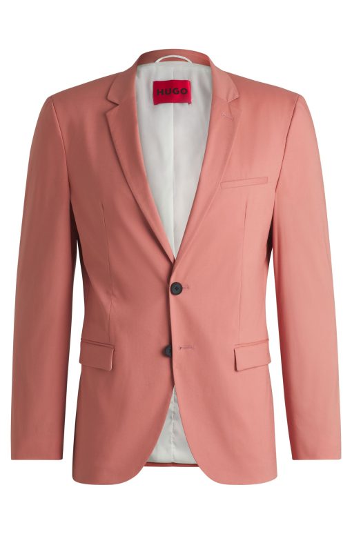 Hugo Boss Sport Coats-Extra-slim-fit jacket in paper-touch stretch cotton-hugo boss sale - Image 2