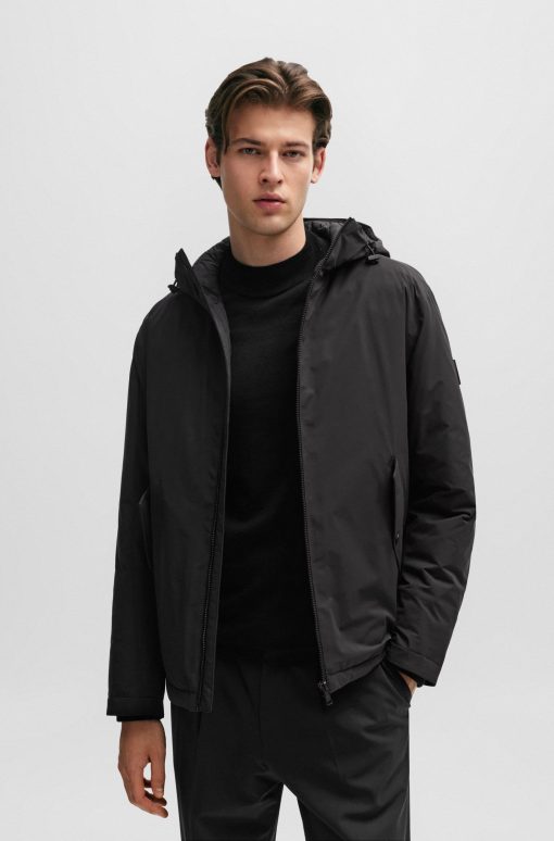 Hugo Boss Jackets and Coats-Water-repellent jacket in crease-resistant stretch material-boss store