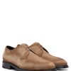 Hugo Boss Business Shoes-Grained-leather loafers with branded trim and apron toe-boss store near me 3