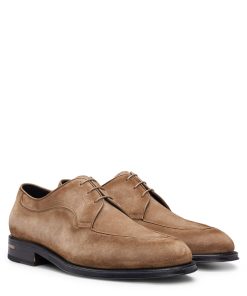 Hugo Boss Business Shoes-Suede Derby shoes-hugo boss store near me