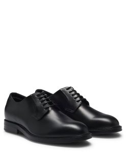 Hugo Boss Business Shoes-Dressletic leather Derby shoes-hugo boss store