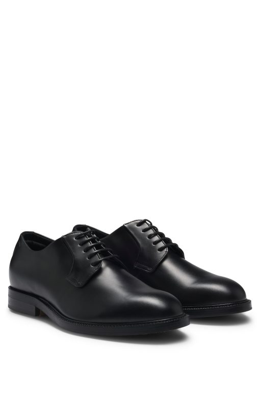 Hugo Boss Business Shoes-Dressletic leather Derby shoes-hugo boss store