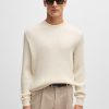 Hugo Boss Sweaters and Cardigans-Wool-blend oversize-fit sweater with seasonal jacquard-hugoboss 3