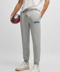 Hugo Boss Sweatshirts and Jogging Pants-BOSS x NFL signature-tape tracksuit bottoms with special branding-hugo boss near me