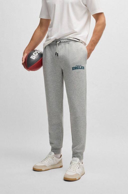 Hugo Boss Sweatshirts and Jogging Pants-BOSS x NFL signature-tape tracksuit bottoms with special branding-hugo boss near me