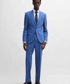 Hugo Boss-Slim-fit trousers in performance-stretch cloth-boss near me 2