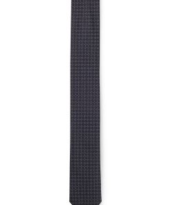 Hugo Boss Ties and Pocket Squares-Formal tie with all-over jacquard pattern-hugo boss outlet