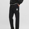 Hugo Boss Sweatshirts and Jogging Pants-Stretch-cotton tracksuit bottoms with embossed logo-boss store 3