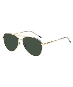 Hugo Boss Eyewear-Double-bridge sunglasses in gold-tone metal-hugo