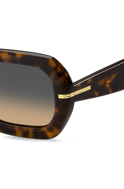 Hugo Boss Eyewear-Patterned-acetate sunglasses with gold-tone hinges-boss store - Image 2