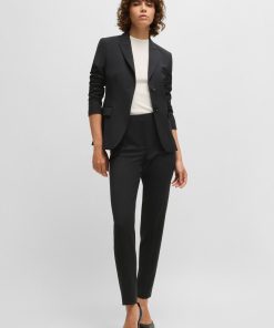 Hugo Boss Pants-Regular-fit trousers in virgin wool-boss store near me 2