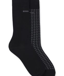 Hugo Boss Socks-Two-pack of regular-length socks in cotton-hugo