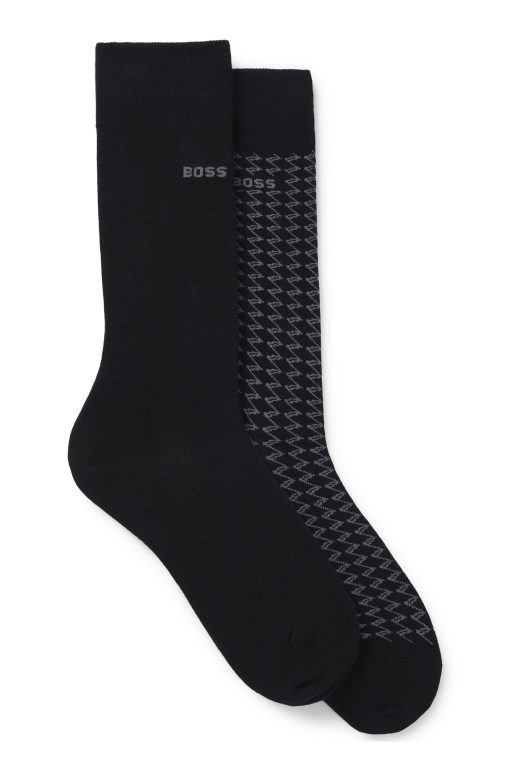 Hugo Boss Socks-Two-pack of regular-length socks in cotton-hugo