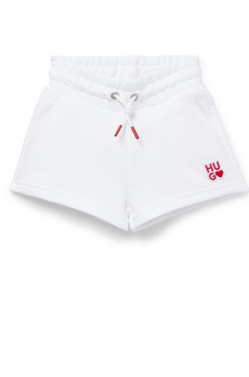 Hugo Boss-Kids' shorts in French terry with logo details-hugo by hugo boss