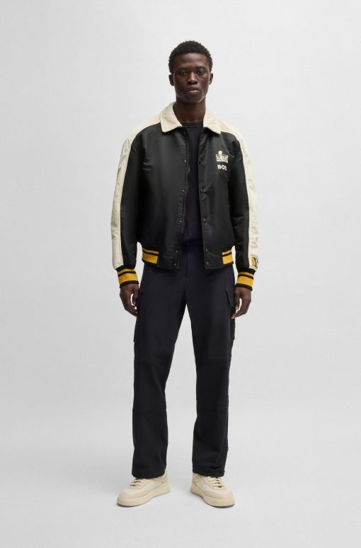 Hugo Boss Jackets and Coats-BOSS x NFL bomber jacket with velvet trims-hugo by hugo boss - Image 2